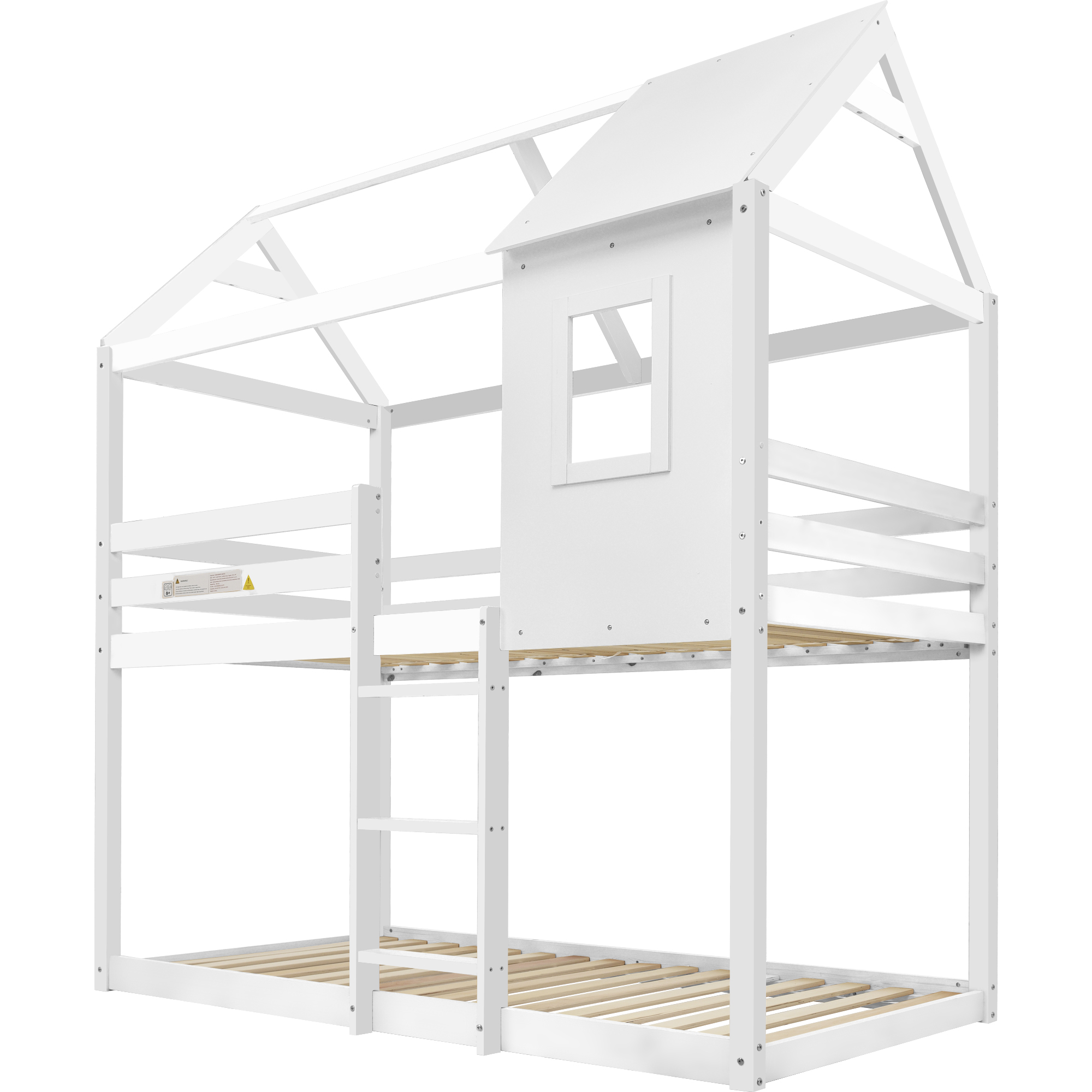 Treehouse Cabin Bed 3FT Single Bunk Bed Wooden Frame Kids Children Sleeper House - Picture 45 of 48