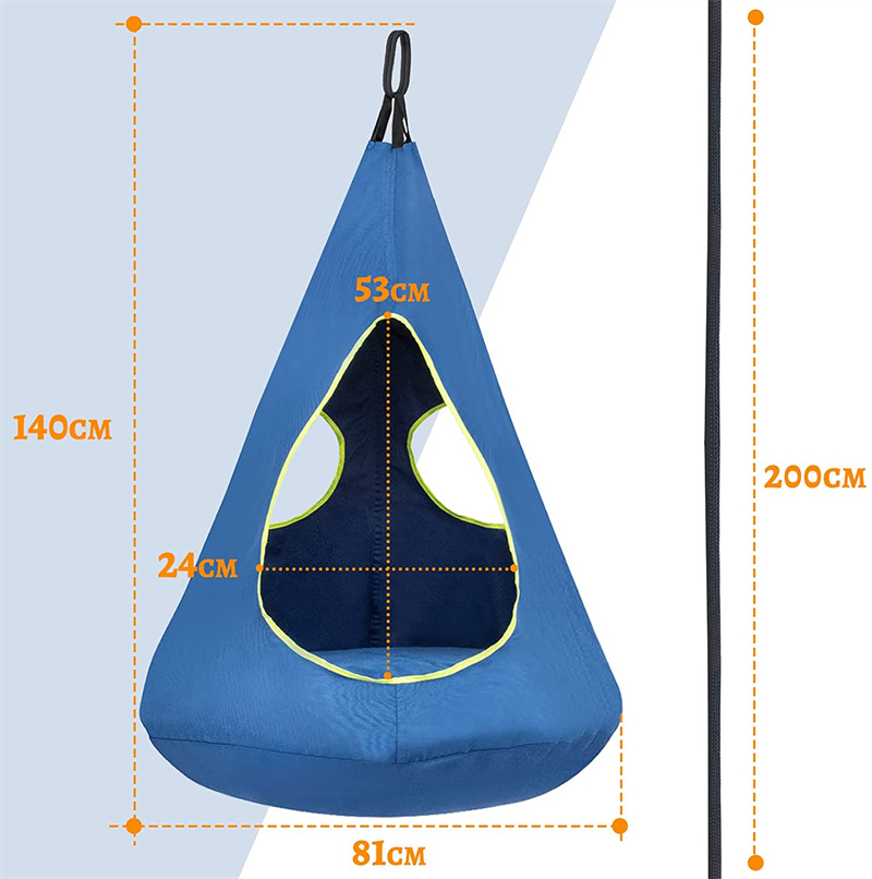 IN/Outdoor Children's Hanging Tree Tent Nest Swing Chair Hanging Hammock Chair - Picture 13 of 19
