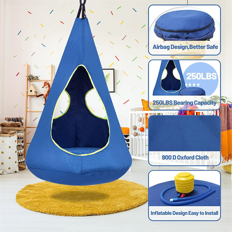 IN/Outdoor Children's Hanging Tree Tent Nest Swing Chair Hanging Hammock Chair - Picture 15 of 19