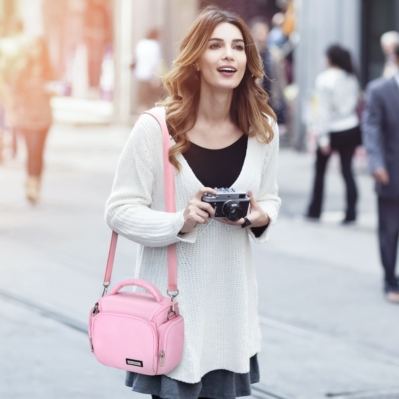 Camera Bag Case DSLR SLR Single Shoulder Bag for Canon Nikon Sony Panasonic US - Picture 23 of 53