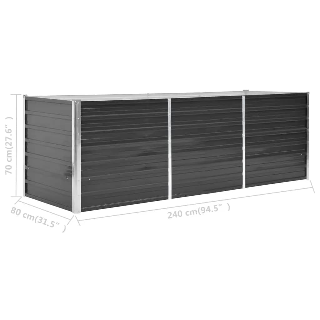 Metall Hochbeet Pflanzbeet Gemüsebeet Pflanzkasten Stahl Beet Blumenbeet Garten - Bild 98 von 177