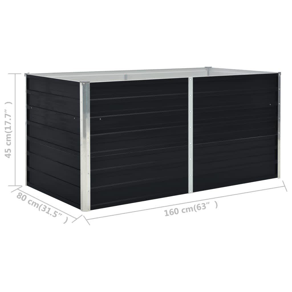 Metall Hochbeet Pflanzbeet Gemüsebeet Pflanzkasten Stahl Blumenbeet Garten Beet