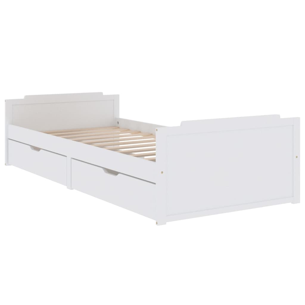 Bettgestell Tagesbett mit Schubladen Kiefer Massivholzbett Gästebett 90x200 cm - Bild 40 von 46