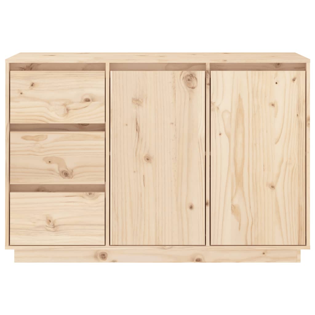 Kommode Sideboard Massivholz Kiefer Highboard 2 Türen & 3 Schubladen 111x34x75cm - Bild 9 von 43
