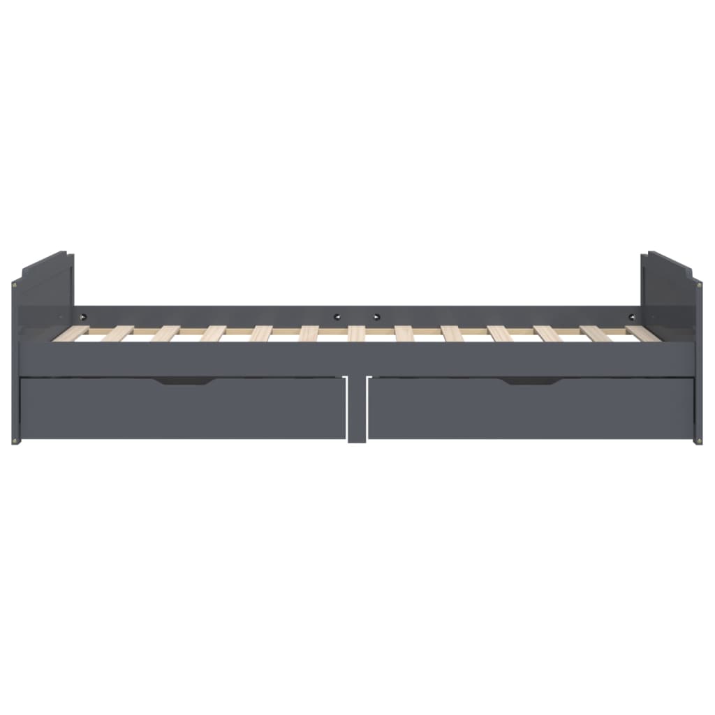Bettgestell Tagesbett mit Schubladen Kiefer Massivholzbett Gästebett 90x200 cm - Bild 24 von 46