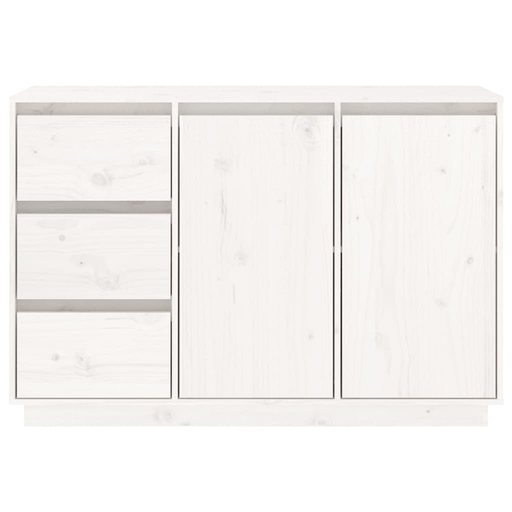 Kommode Sideboard Massivholz Kiefer Highboard 2 Türen & 3 Schubladen 111x34x75cm - Bild 17 von 43