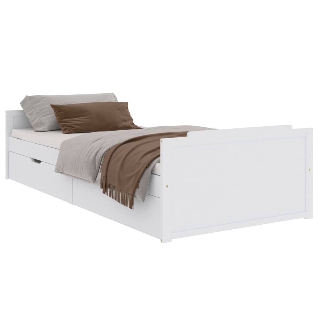 Bettgestell Tagesbett mit Schubladen Kiefer Massivholzbett Gästebett 90x200 cm - Bild 39 von 46