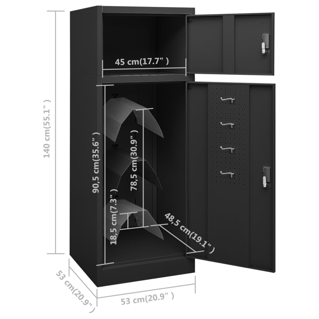 Saddle Tack Locker Storage Steel Cupboard Sports Equipment Rack