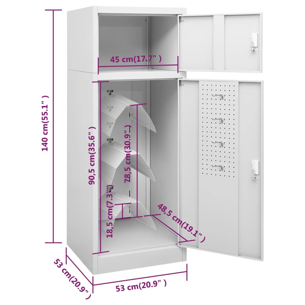 Saddle Tack Locker Storage Steel Cupboard Sports Equipment Rack