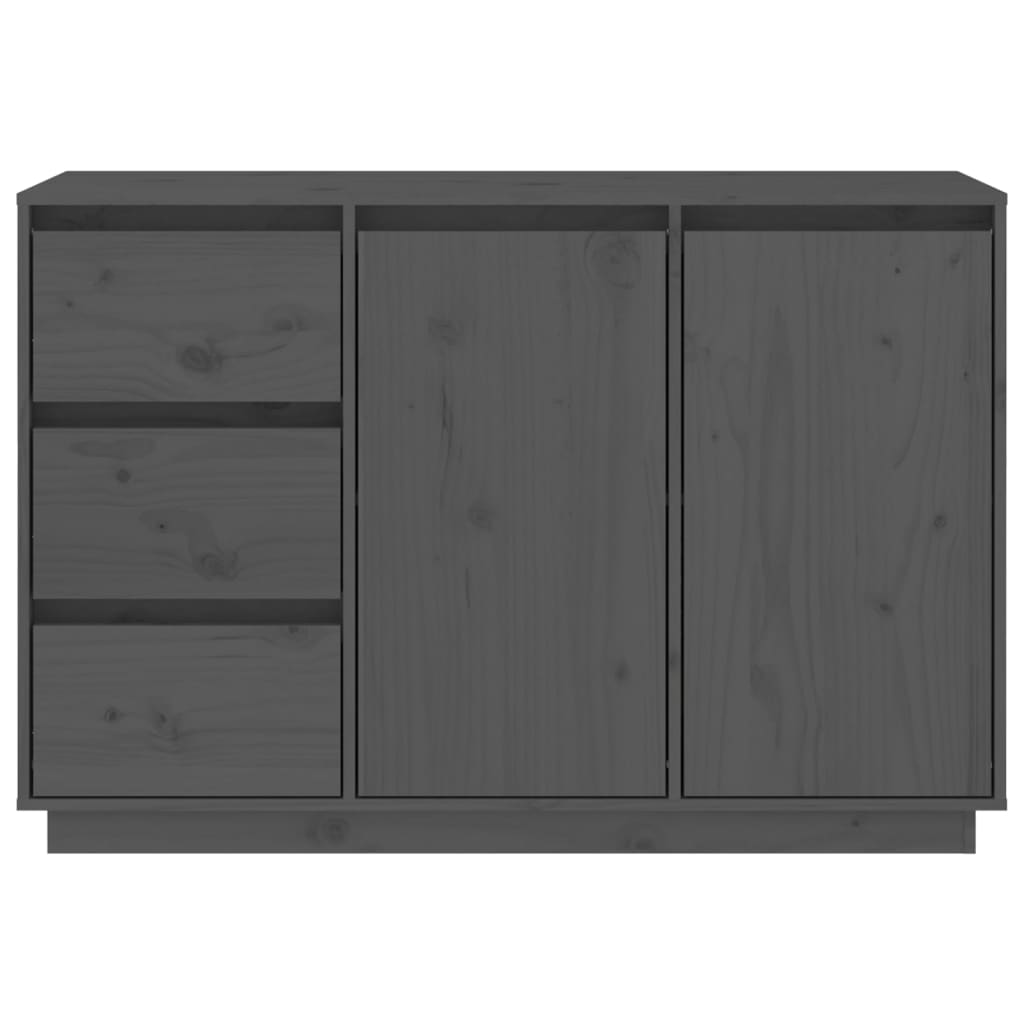 Kommode Sideboard Massivholz Kiefer Highboard 2 Türen & 3 Schubladen 111x34x75cm - Bild 26 von 43