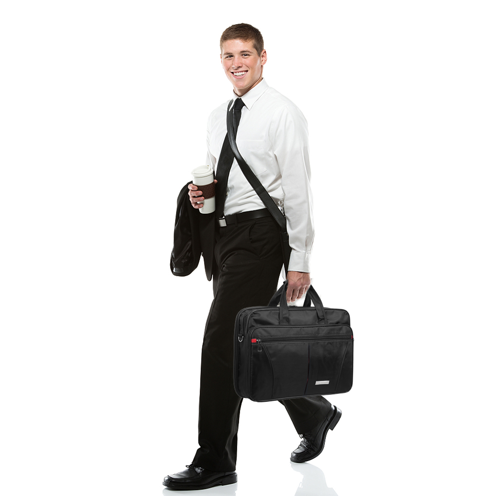 15.6'' Mens Laptop Bag Notebook Briefcase Cases Business Shoulder Crossbody Bags - Picture 17 of 29