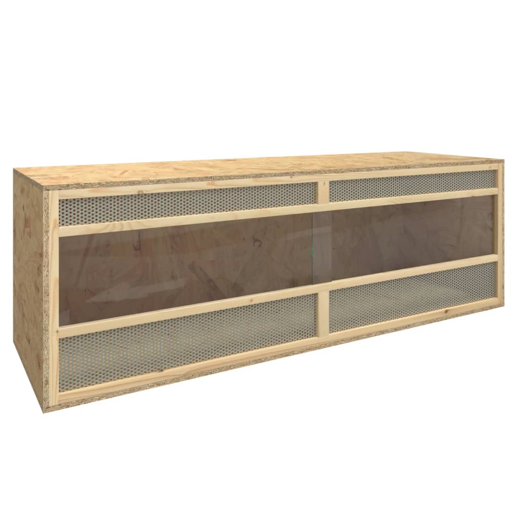 3 Größen Terrarium für Schildkröten Holzterrarium OSB Holz Glas Stahl Terrarien - Bild 14 von 16