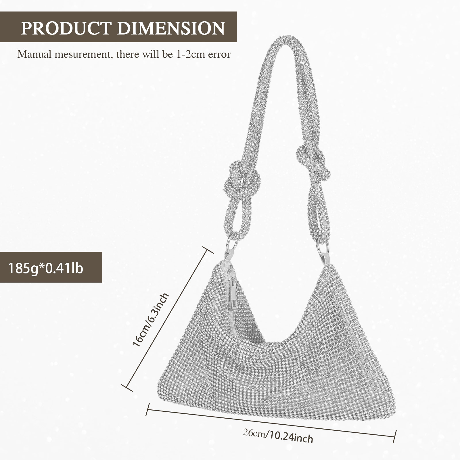 Kristall Strass Abendtaschen Clutches Damen Mini Crossbody Handtaschen Kleine DE