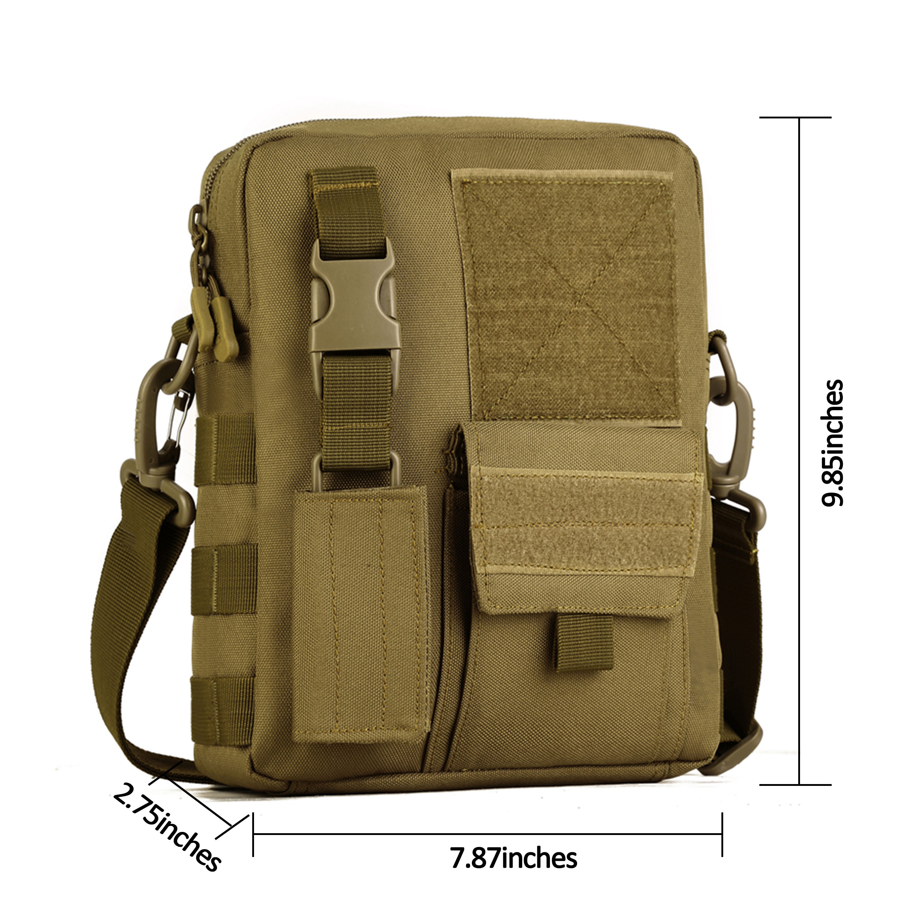 Men Shoulder Messenger Bag Canvas Tactical Crossbody Pack Small Sling Bag US - Picture 26 of 34