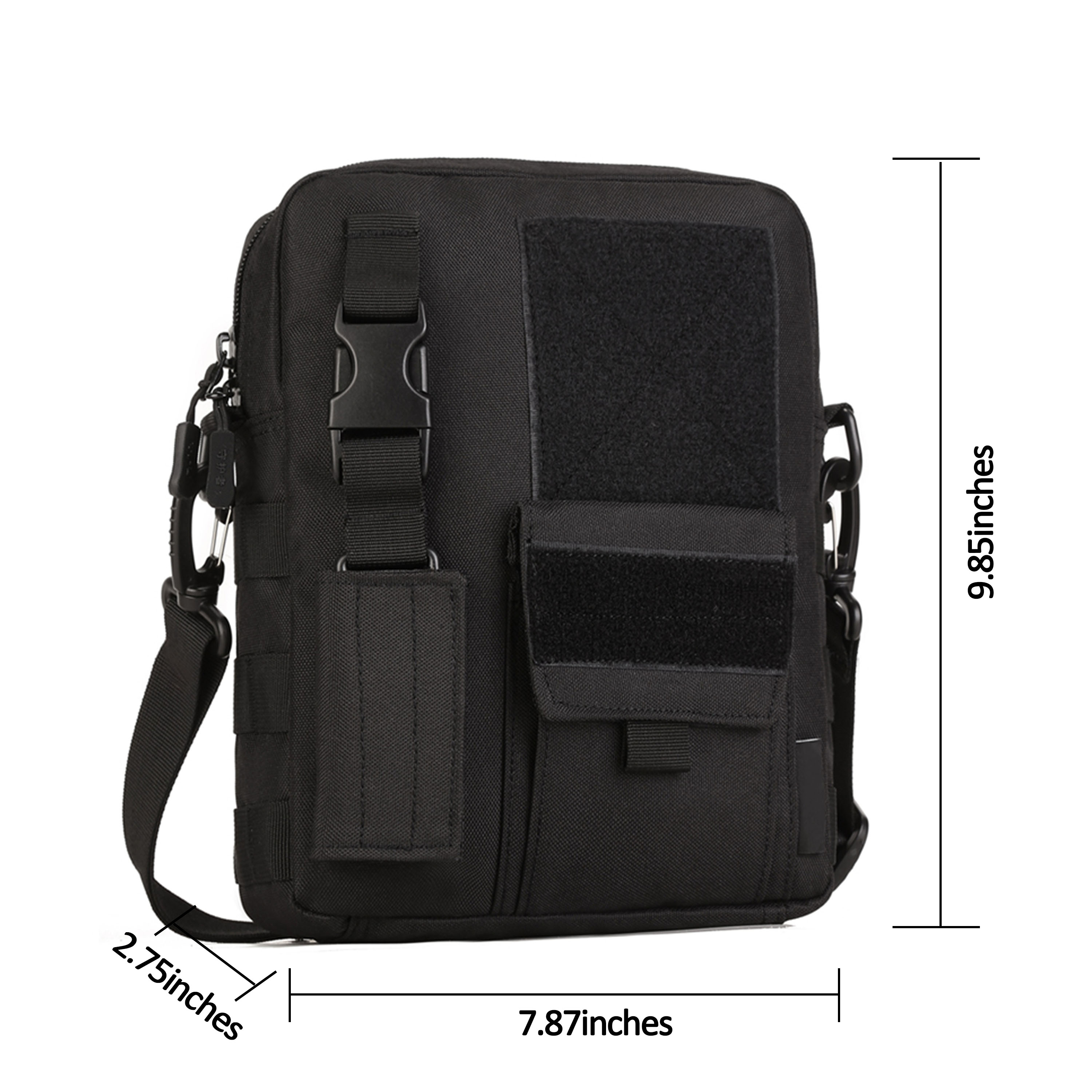 Men Shoulder Messenger Bag Canvas Tactical Crossbody Pack Small Sling Bag US - Picture 18 of 34