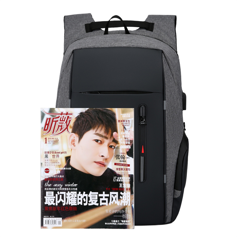 Mens Laptop Backpack Anti-theft Travel Shool Bag Rucksack w/ USB Charging Port