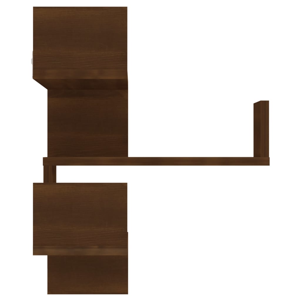 Wand Eckregal Bücherregal Wandregal Hängeregal Regal Holzwerkstoff 40x40x50 cm - Bild 17 von 71