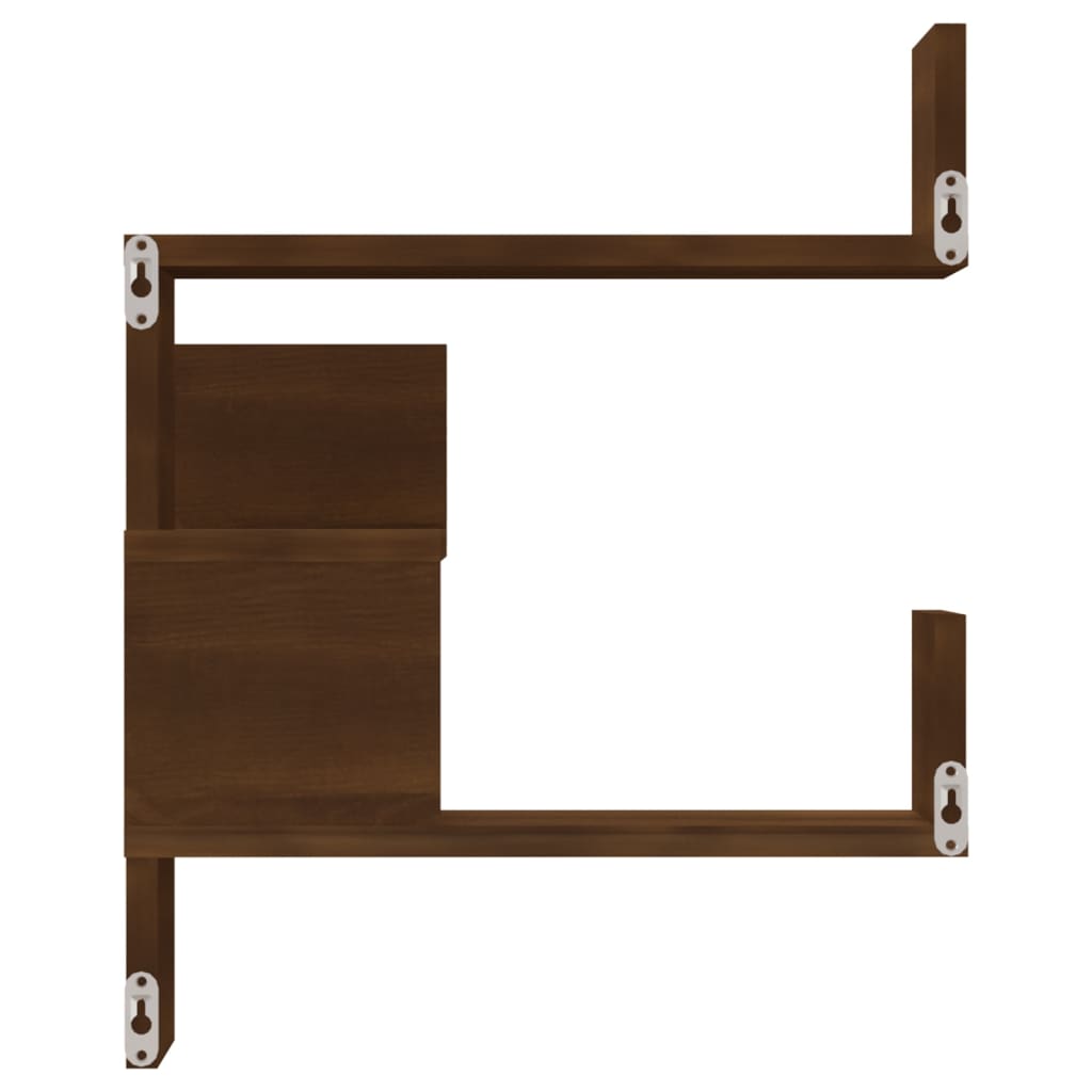 Wand Eckregal Bücherregal Wandregal Hängeregal Regal Holzwerkstoff 40x40x50 cm - Bild 18 von 71