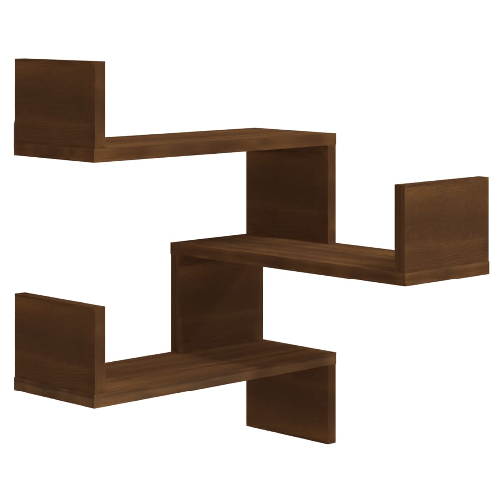 Wand Eckregal Bücherregal Wandregal Hängeregal Regal Holzwerkstoff 40x40x50 cm - Bild 16 von 71