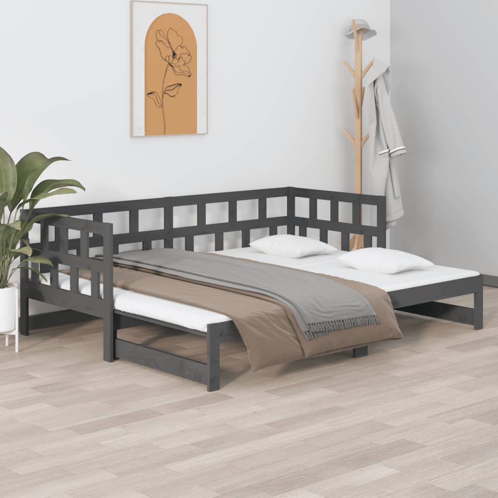 Tagesbett Ausziehbar Massivholz Kiefer Sofabett Schlafsofa Sofa mehrere Auswahl - Bild 24 von 56