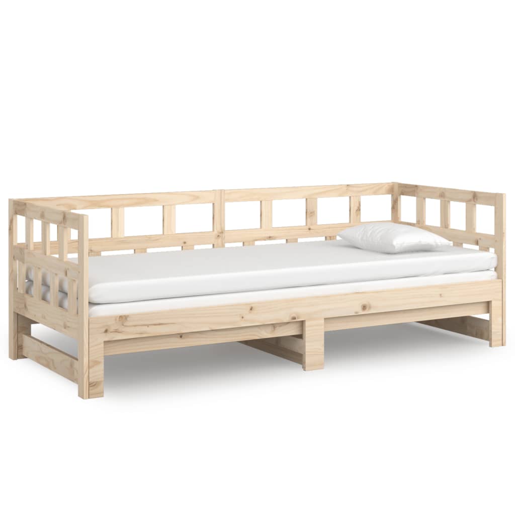 Tagesbett Ausziehbar Massivholz Kiefer Sofabett Schlafsofa Sofa mehrere Auswahl - Bild 7 von 56