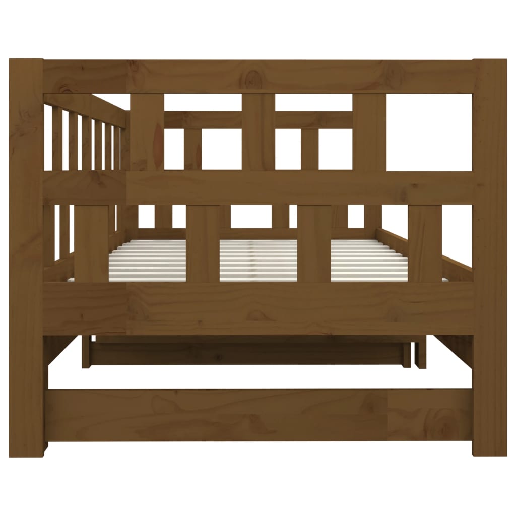 Tagesbett Ausziehbar Massivholz Kiefer Sofabett Schlafsofa Sofa mehrere Auswahl - Bild 45 von 56