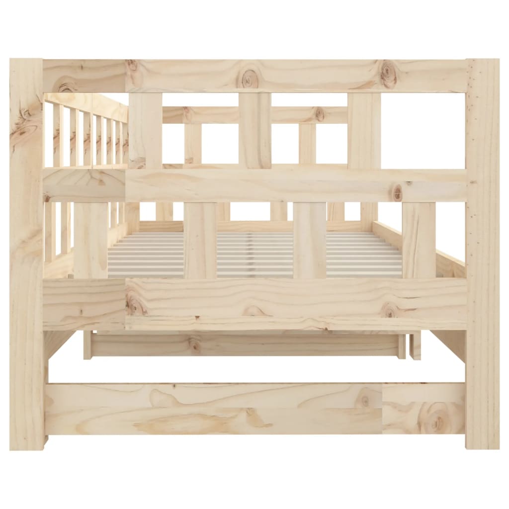 Tagesbett Ausziehbar Massivholz Kiefer Sofabett Schlafsofa Sofa mehrere Auswahl - Bild 12 von 56