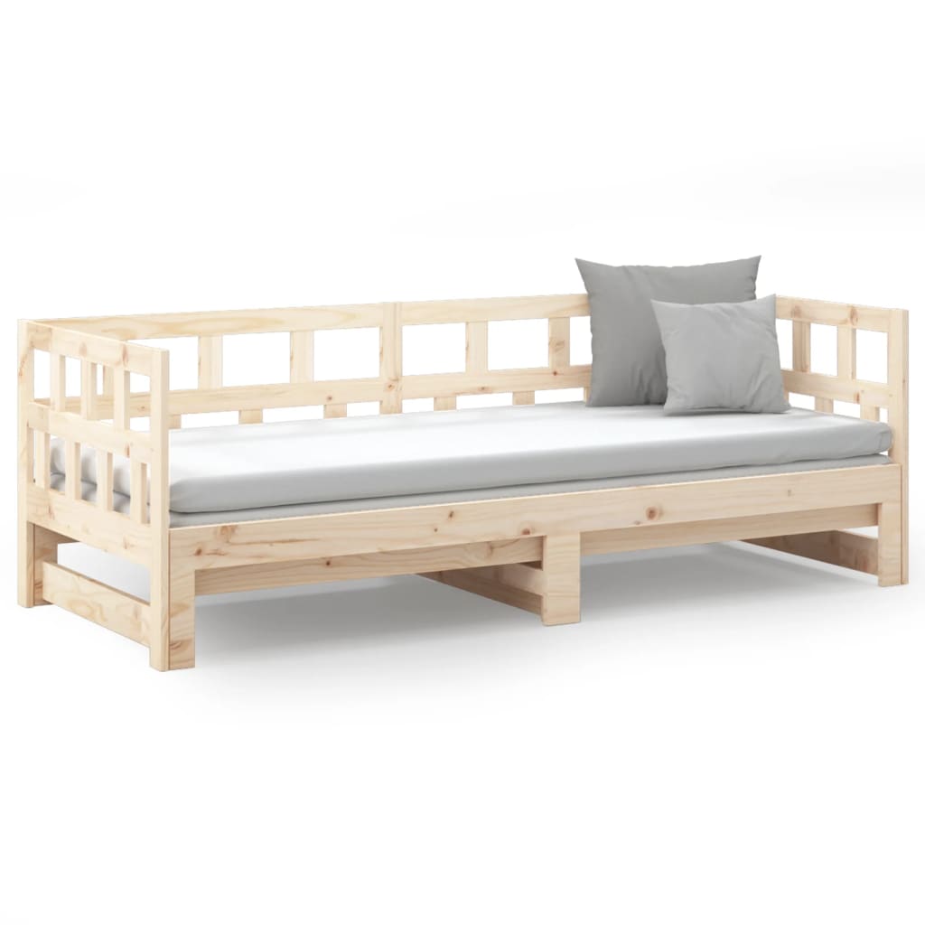 Tagesbett Ausziehbar Massivholz Kiefer Sofabett Schlafsofa Sofa mehrere Auswahl - Bild 6 von 56