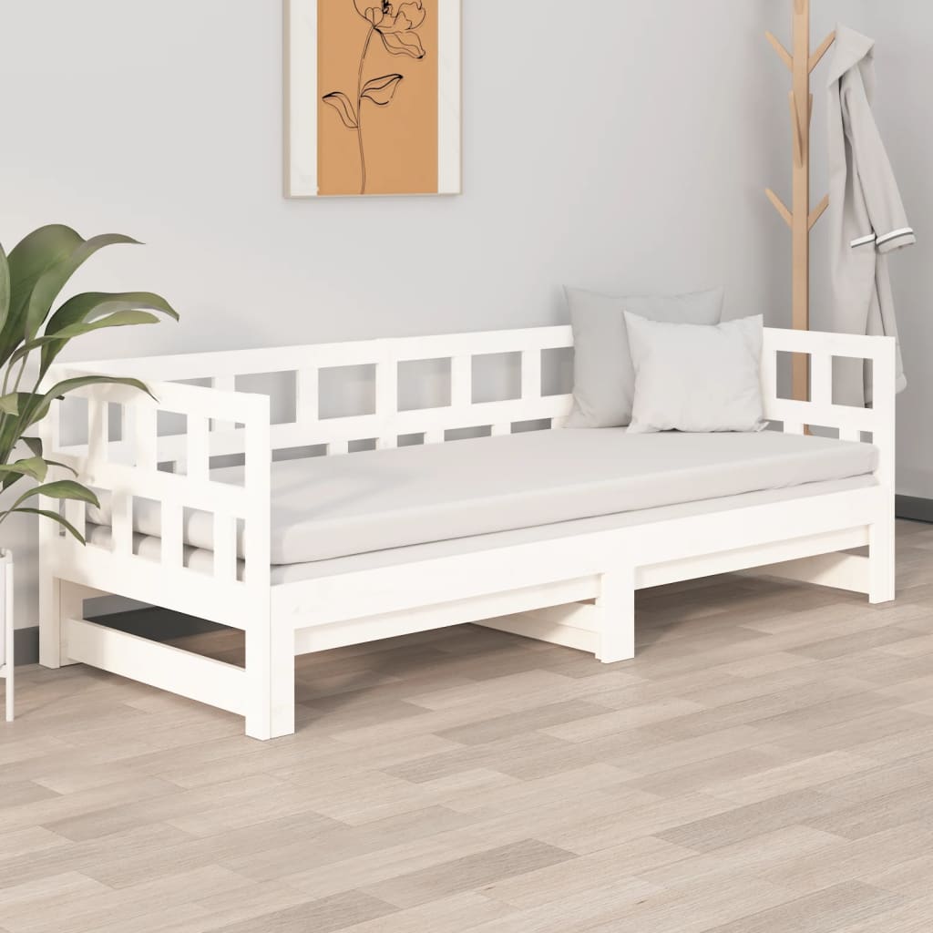 Tagesbett Ausziehbar Massivholz Kiefer Sofabett Schlafsofa Sofa mehrere Auswahl - Bild 16 von 56