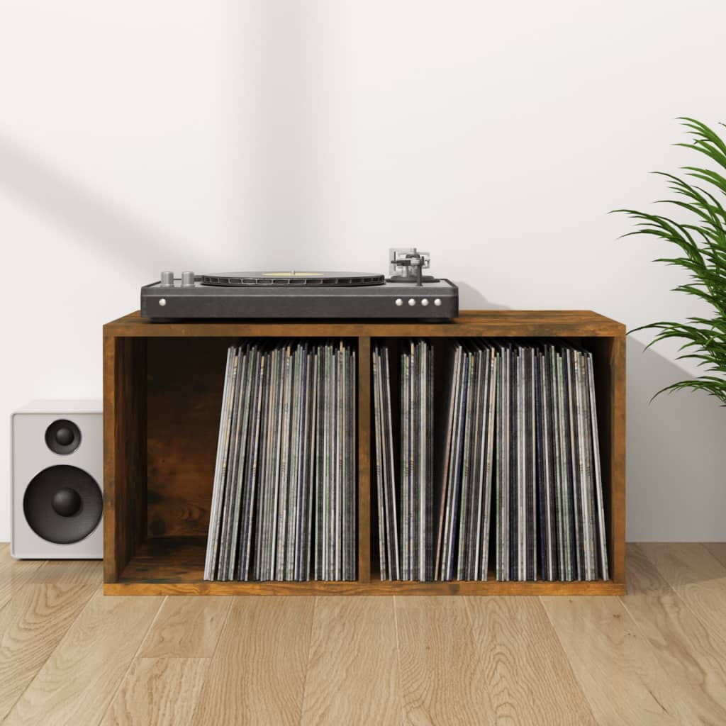 Vinyl Aufbewahrungsbox Holzwerkstoff Schallplatten Regal mehrere Farben vidaXL - Bild 23 von 23