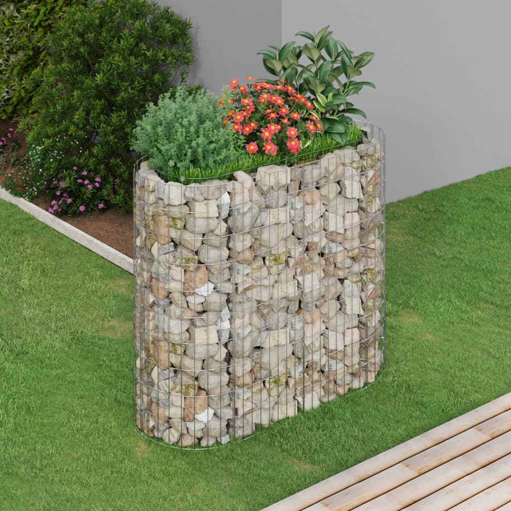 Gabionen-Hochbeet Steingabionen Steinkorb Zaun Mauer Gitter Verzinktes Eisen - Bild 29 von 46