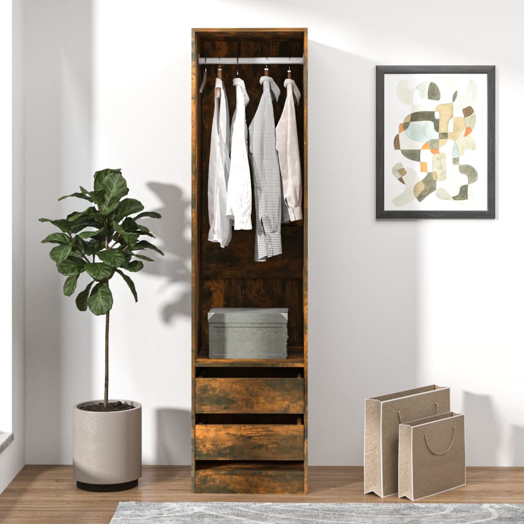 Kleiderschrank mit 2 Schubladen Offen Garderoben Schrank (30-100)x80x200cm - Bild 58 von 103