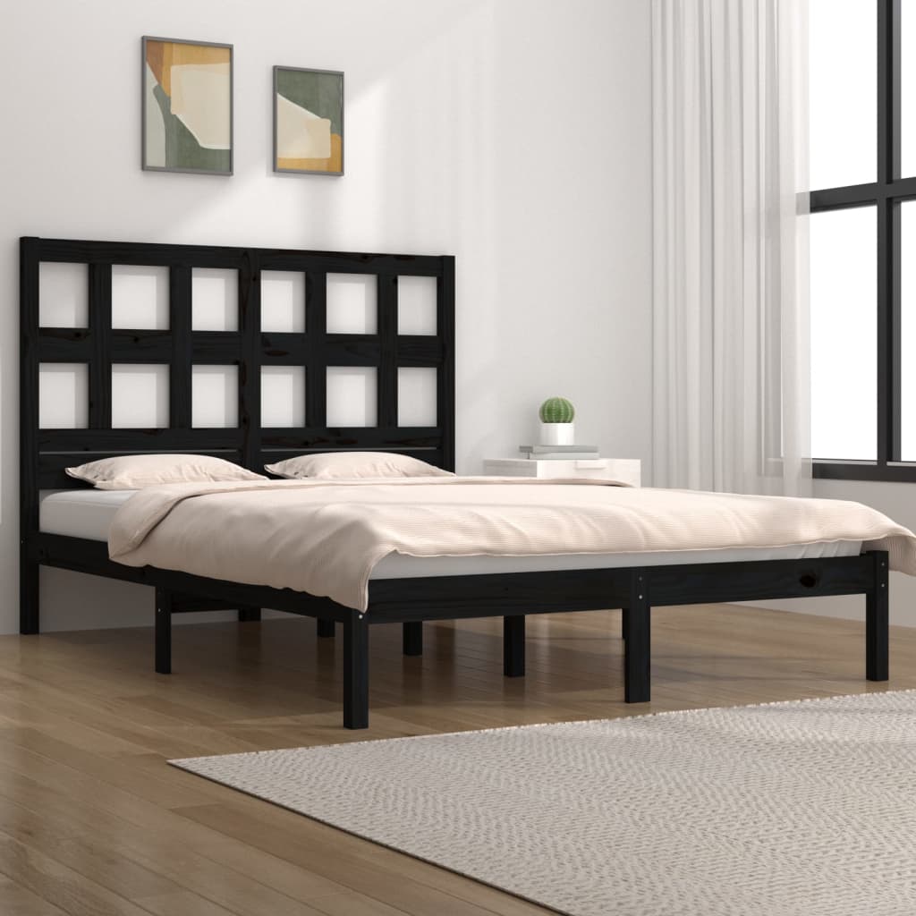 Massivholzbett ohne Matratze Einzelbett Doppelbett Bettgestell mit Lattenrost - Bild 21 von 22