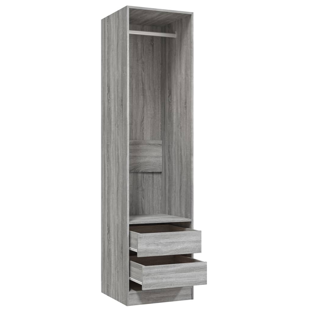 Kleiderschrank mit 2 Schubladen Offen Garderoben Schrank (30-100)x80x200cm - Bild 71 von 103