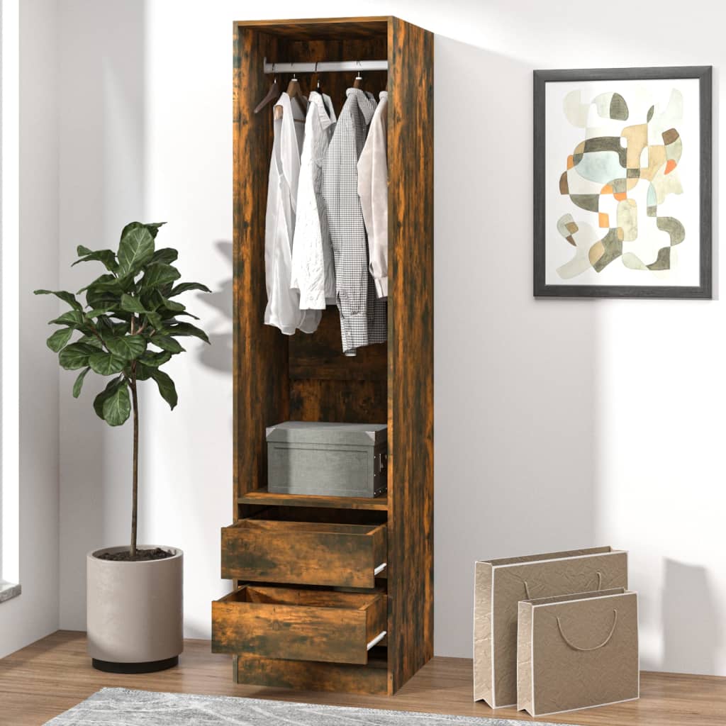 Kleiderschrank mit 2 Schubladen Offen Garderoben Schrank (30-100)x80x200cm - Bild 59 von 103