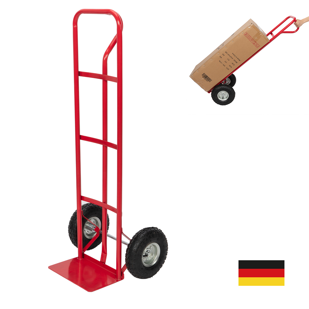 Arebos Treppenkarre Klappbar – Sackkarre Mit Hartgummireifen & Stahlrahmen Für Umzug & Schwere Lasten (Anthrazit)