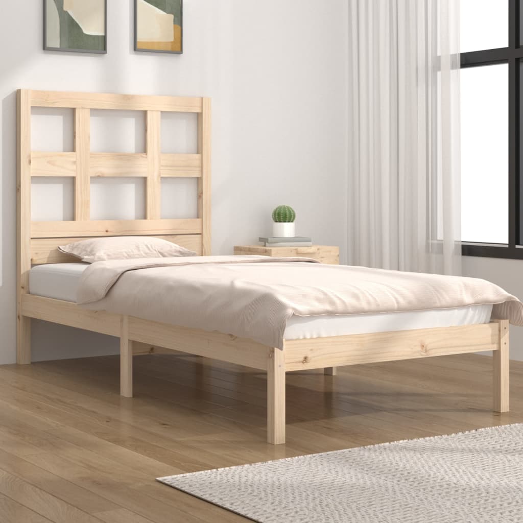 Massivholzbett ohne Matratze Einzelbett Doppelbett Bettgestell mit Lattenrost - Bild 18 von 22