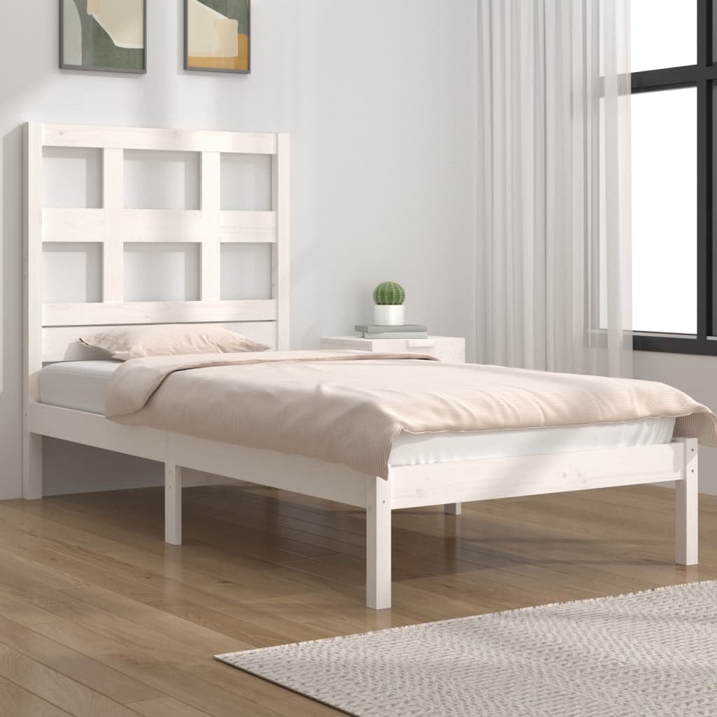 Massivholzbett ohne Matratze Einzelbett Doppelbett Bettgestell mit Lattenrost - Bild 19 von 22