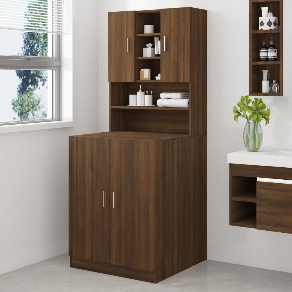 Waschmaschinenschrank Waschmaschinenregal Waschmaschinenregal Badschrank Schrank - Bild 121 von 153