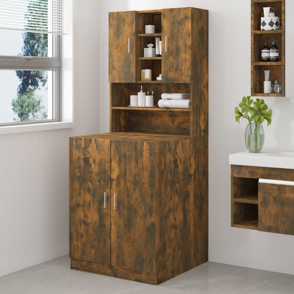 Waschmaschinenschrank Waschmaschinenregal Waschmaschinenregal Badschrank Schrank - Bild 101 von 153