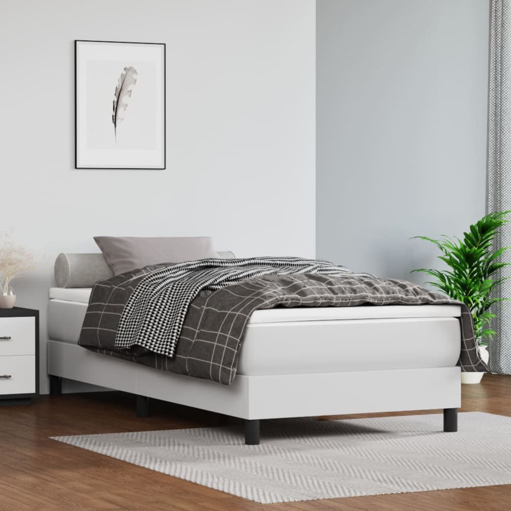 Bettgestell Kunstleder Holz Bettrahmen Doppelbett Einzelbett mit Lattenrost Bett - Bild 26 von 30