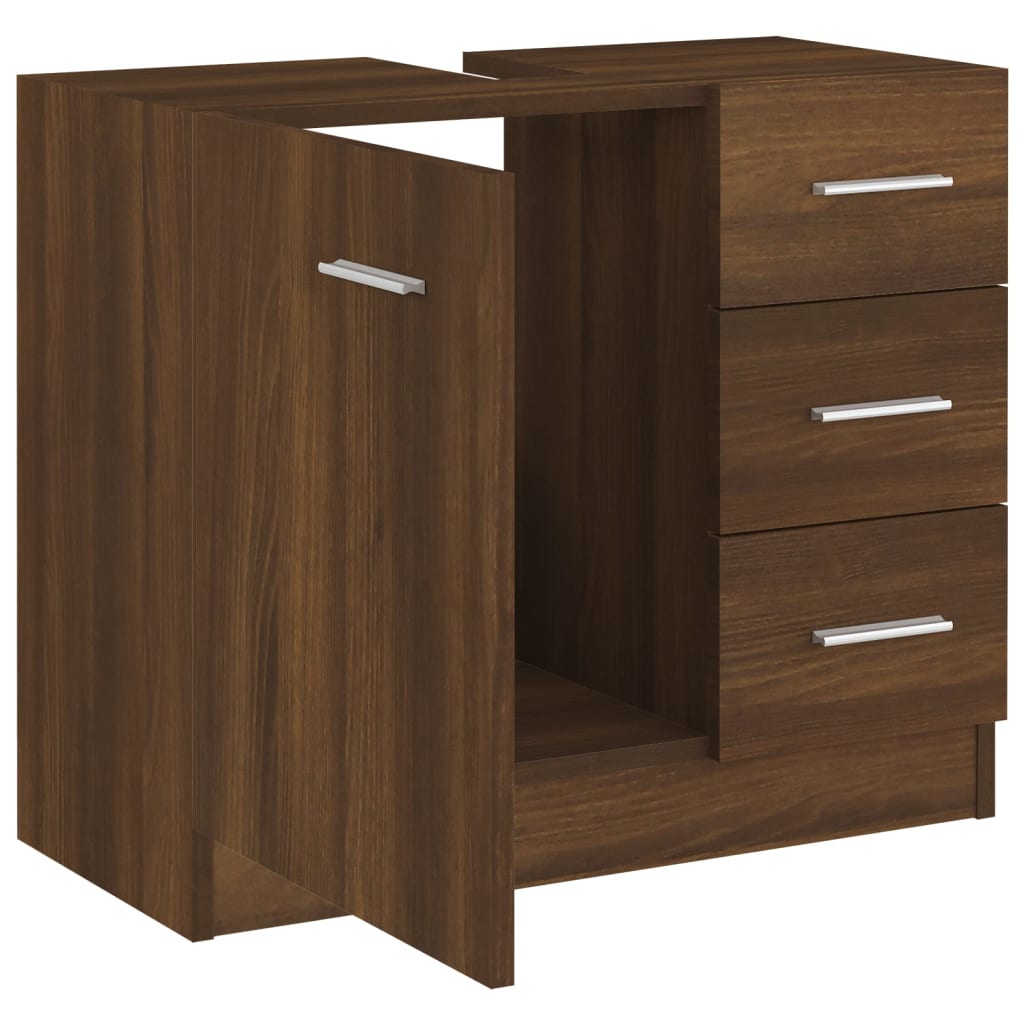 Waschbeckenunterschrank Badezimmerschrank Waschtisch Unterschrank Badschrank - Bild 93 von 97