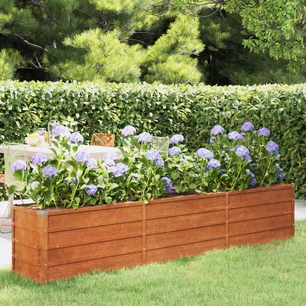 Cortenstahl Hochbeet Pflanzbeet Gemüsebeet Gartenbeet Pflanzkasten Blumenbeet - Bild 29 von 35