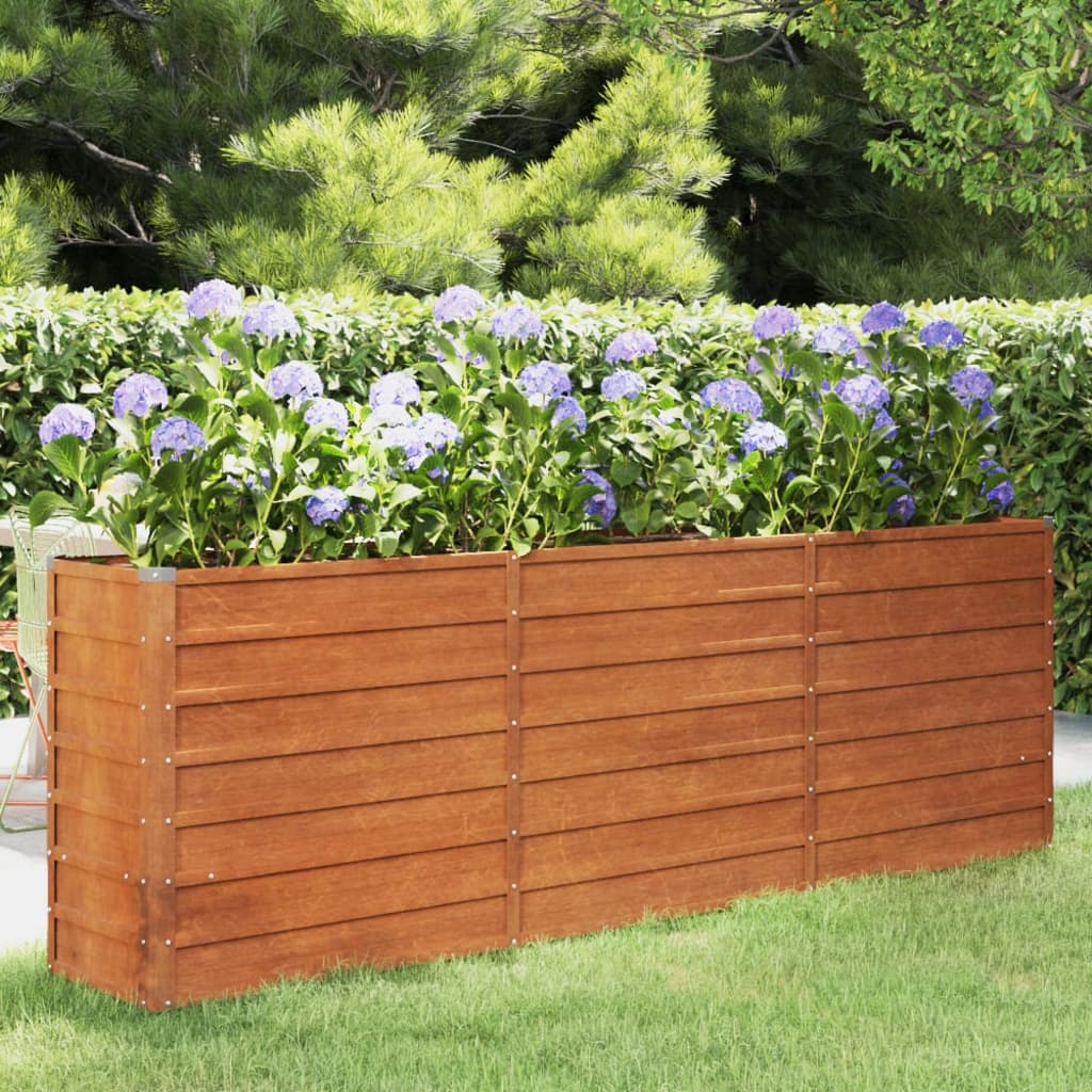 Cortenstahl Hochbeet Pflanzbeet Gemüsebeet Gartenbeet Pflanzkasten Blumenbeet - Bild 28 von 35