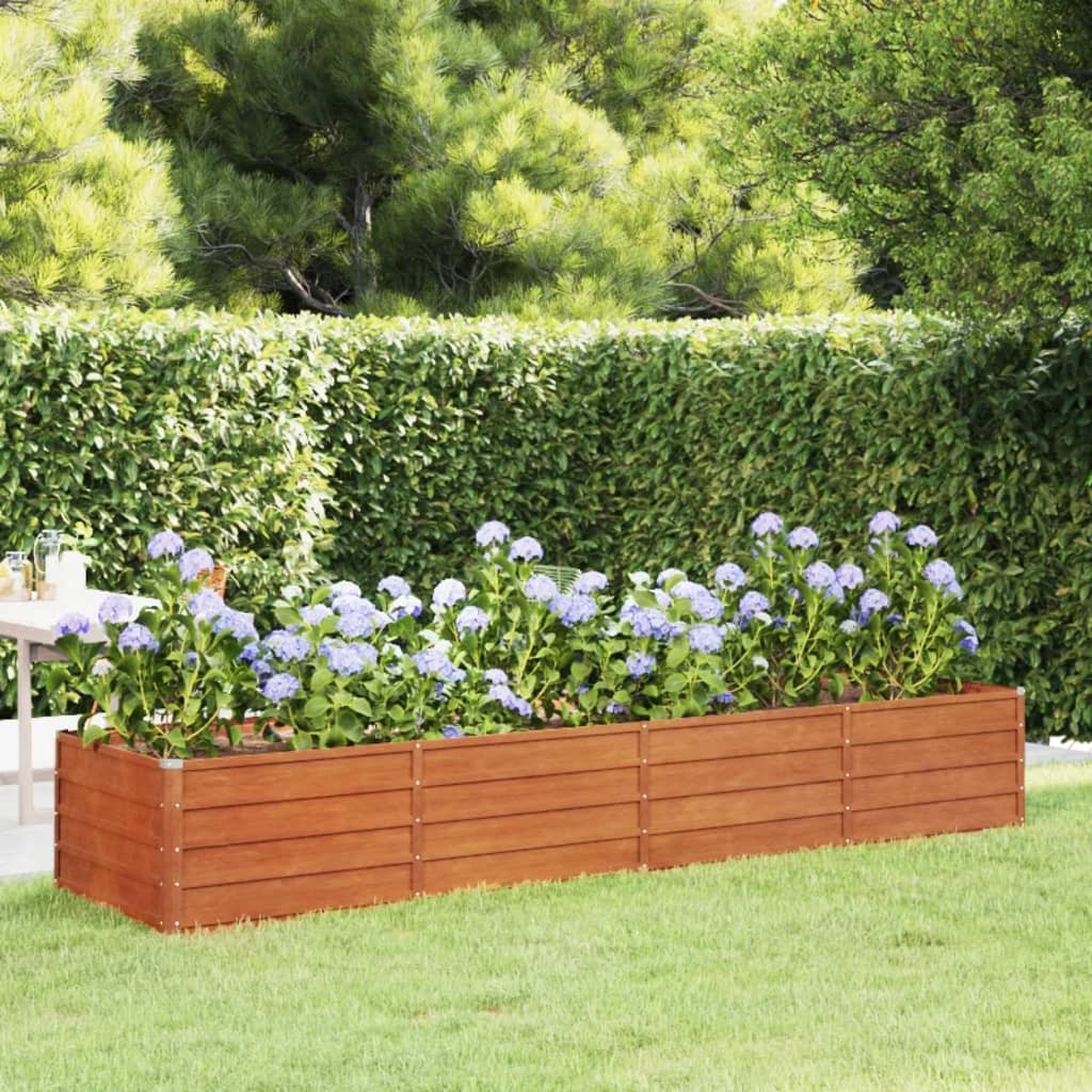Cortenstahl Hochbeet Pflanzbeet Gemüsebeet Gartenbeet Pflanzkasten Blumenbeet - Bild 21 von 35
