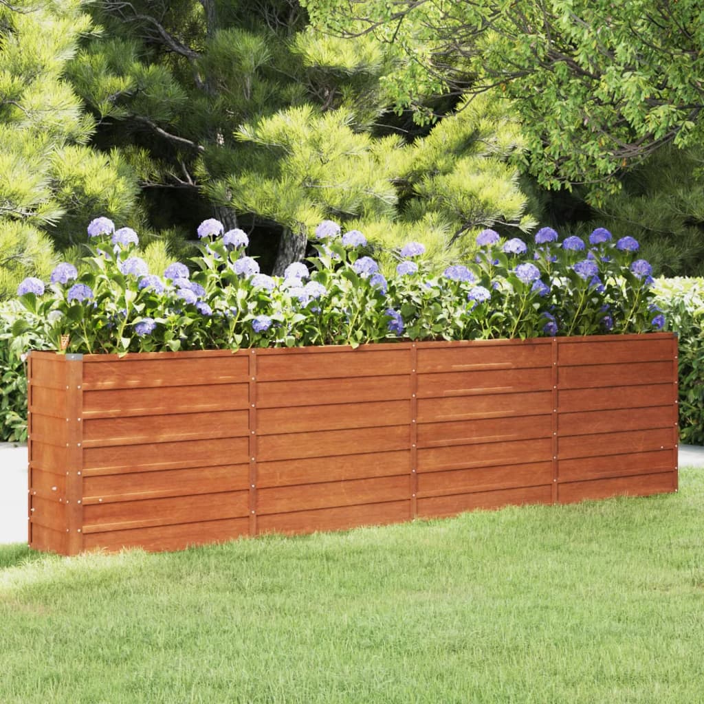 Cortenstahl Hochbeet Pflanzbeet Gemüsebeet Gartenbeet Pflanzkasten Blumenbeet - Bild 26 von 35