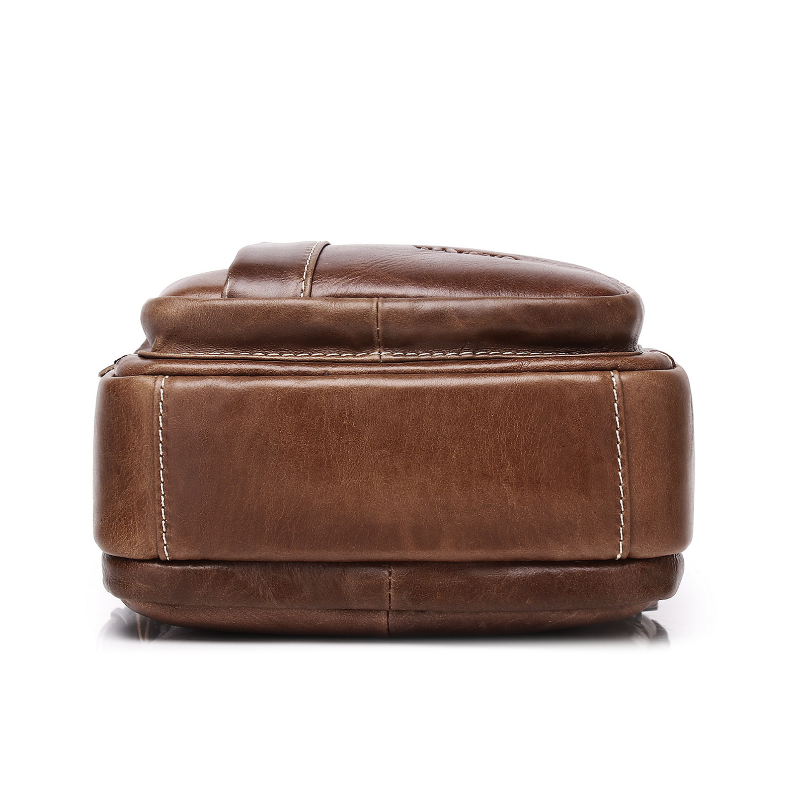 Herren Echtes Leder Umhängetasche Schultertasche Crossbody Bag Messenger Tasche