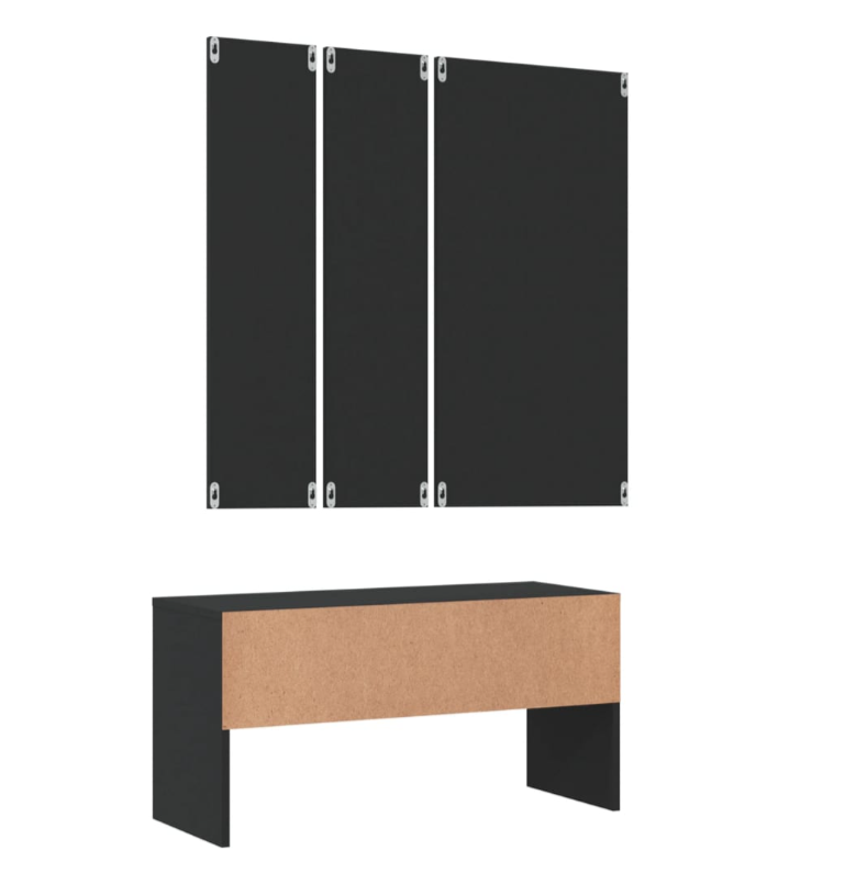 Flurgarderobe Ruben weiß Garderobenset Schuhbank Komplettgarderobe Flur Satz - Bild 69 von 70