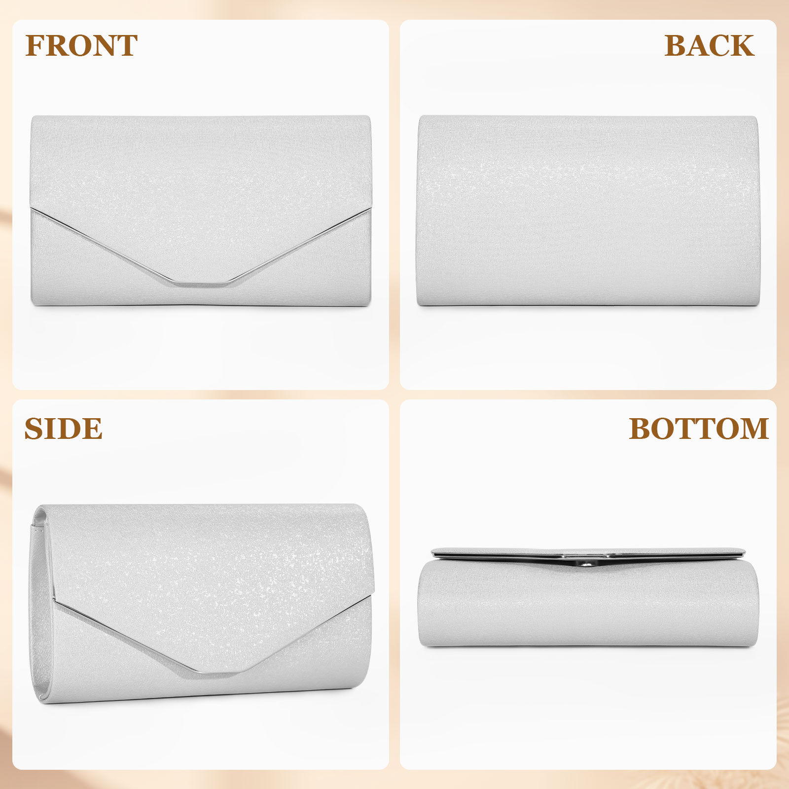 Damentasche Abendtasche Clutch Tasche Handtasche Party Brauttasche Umhängetasche