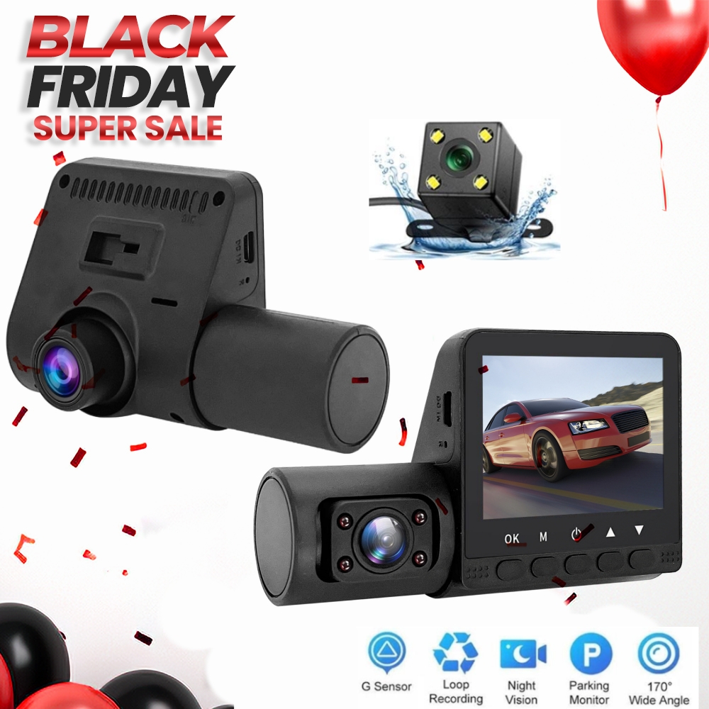  Dash Cam Front and Rear, Dash Camera for Cars with 32G Card  Super Night Vision, 1080P FHD DVR DashCam Car Dashboard Camera with  G-Sensor, Parking Monitor, Loop Recording, Motion Detection 【2023】 